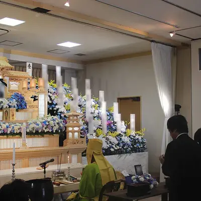 大林寺 山水閣で葬儀を行なった写真