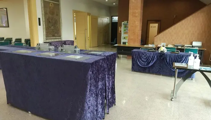 大林寺 山水閣で葬儀を行なった写真