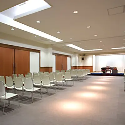 西光寺不動殿で葬儀を行なった写真