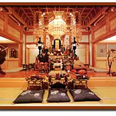 延命寺 来迎殿で葬儀を行なった写真