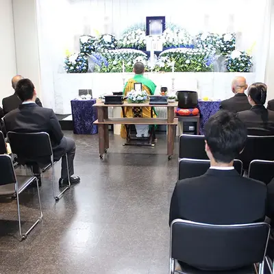 昌平寺 別館で葬儀を行なった写真