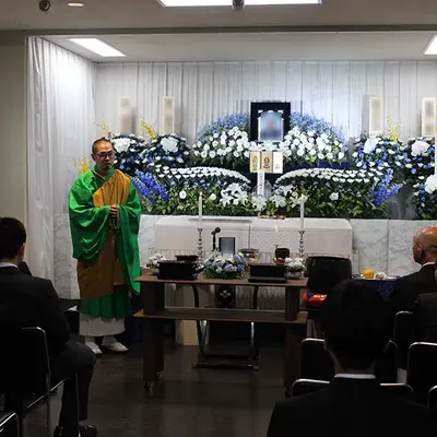 昌平寺 別館で葬儀を行なった写真