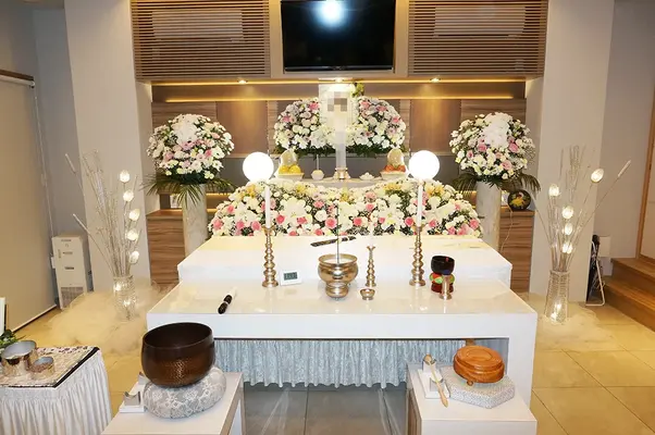 鷺宮ホール（タウンセレモ）で葬儀を行なった写真