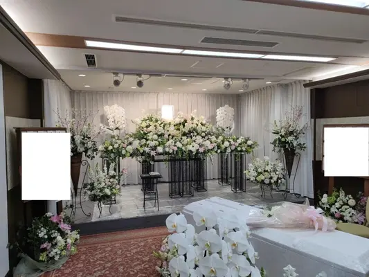 フラワリングセレモニー　渋谷営業所で葬儀を行なった写真