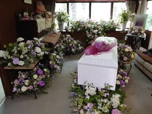 フラワリングセレモニー　渋谷営業所で葬儀を行なった写真