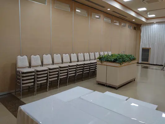 羅漢会館で葬儀を行なった写真