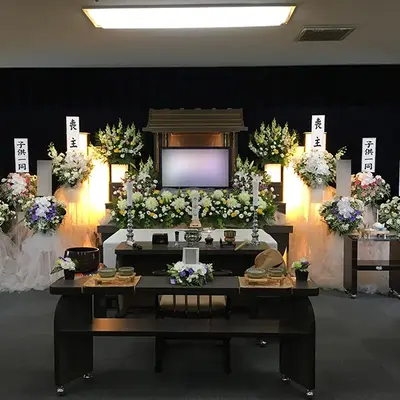 立ち華葬祭（メモリアルホール川越）で葬儀を行なった写真