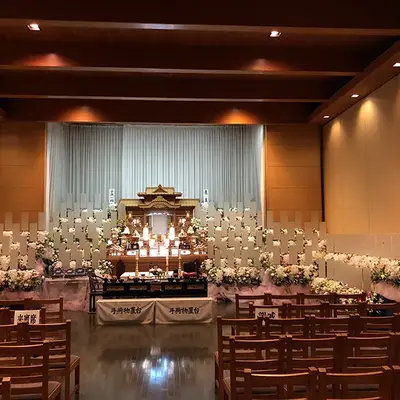 立ち華葬祭（メモリアルホールふじみ野）で葬儀を行なった写真