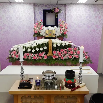 立ち華葬祭（メモリアルホールふじみ野）で葬儀を行なった写真