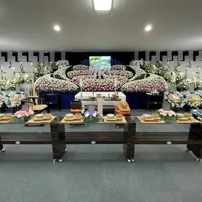 立ち華葬祭（メモリアルホールふじみ野）で葬儀を行なった写真