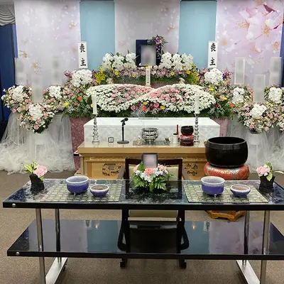 立ち華葬祭（メモリアルホールふじみ野）で葬儀を行なった写真