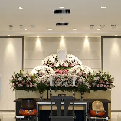 小さなお葬式 横浜北部ホールで葬儀を行なった写真