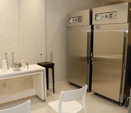 毎日面会できる安置室があります