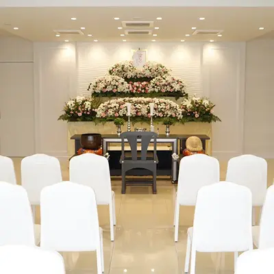 小さなお葬式 南町田ホールで葬儀を行なった写真