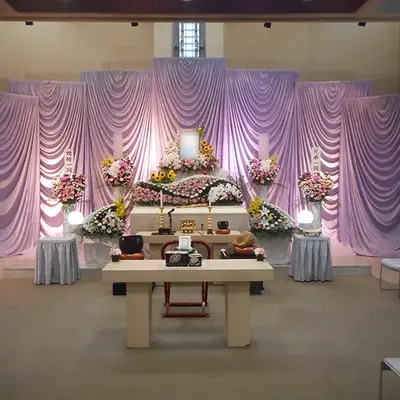 蓮浄社 原山営業所で葬儀を行なった写真