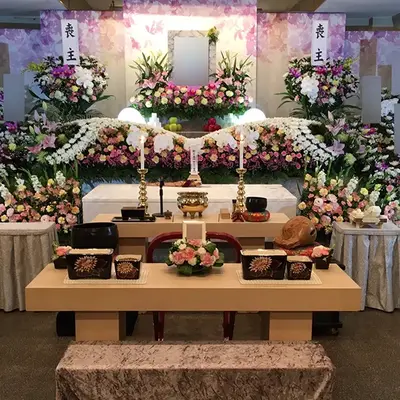 蓮浄社 原山営業所で葬儀を行なった写真