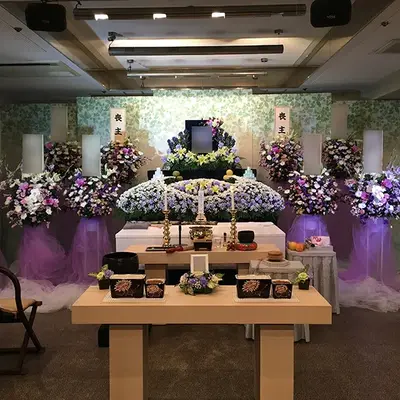 蓮浄社 原山営業所で葬儀を行なった写真