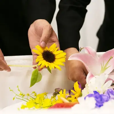 シンプル葬のあすなろ かわさき南部会場で葬儀を行なった写真