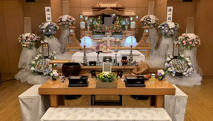 ゆいまーる稲城支店で葬儀を行なった写真