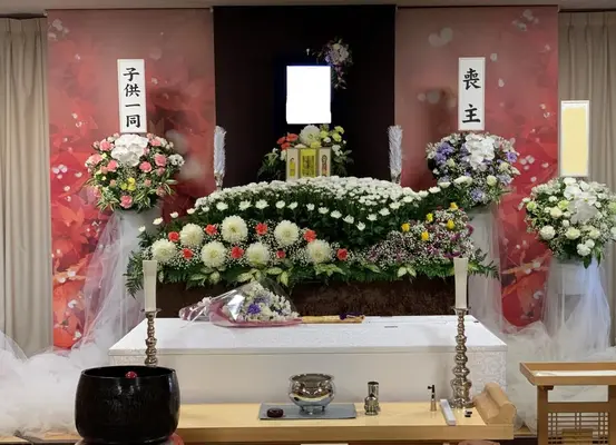 ゆいまーる稲城支店で葬儀を行なった写真