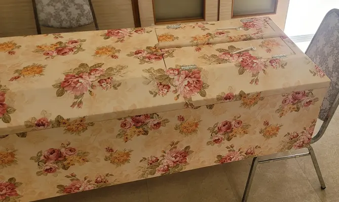 小さなお別れ会で葬儀を行なった写真