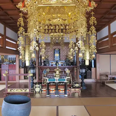 塩船寺で葬儀を行なった写真