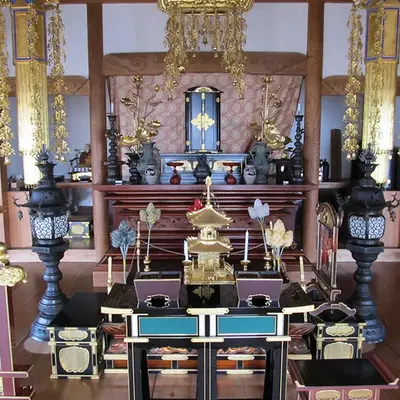 塩船寺で葬儀を行なった写真