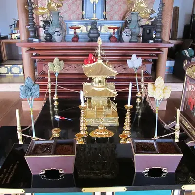 塩船寺で葬儀を行なった写真