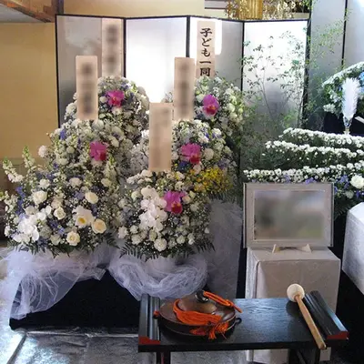 観音寺で葬儀を行なった写真