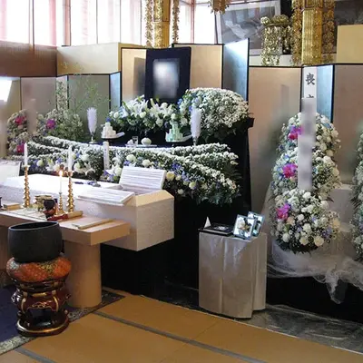 観音寺で葬儀を行なった写真