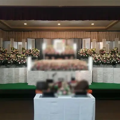 観音寺で葬儀を行なった写真