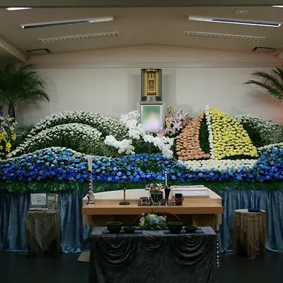 エンドナビセレモニーで葬儀を行なった写真