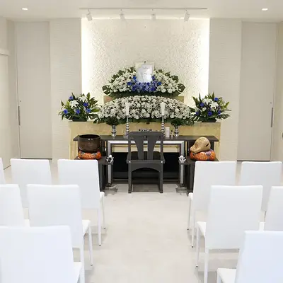 小さなお葬式 幸ホールで葬儀を行なった写真