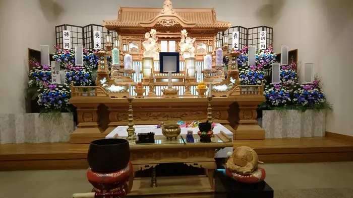 愛川聖苑で葬儀を行なった写真