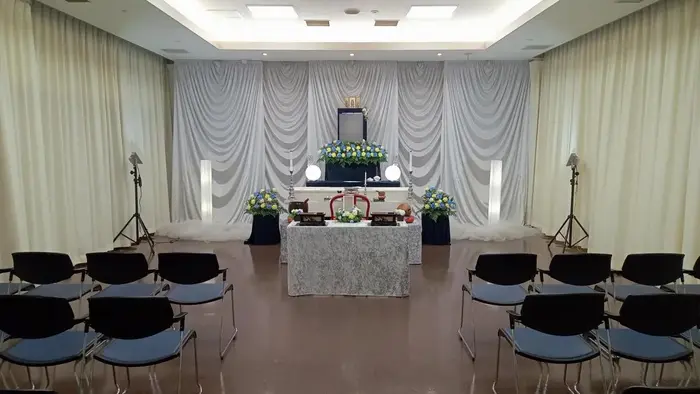 平和の森会館で葬儀を行なった写真