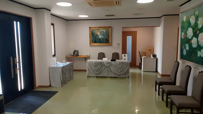 林清寺で葬儀を行なった写真