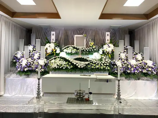 林清寺で葬儀を行なった写真