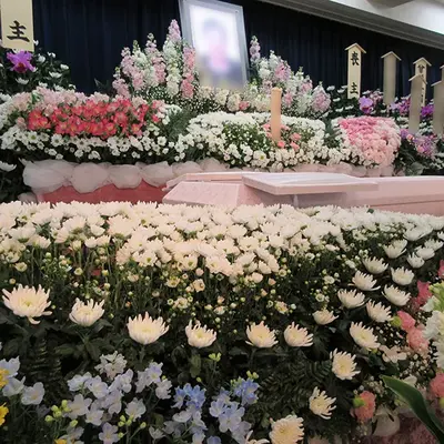 町田会館葬儀社で葬儀を行なった写真