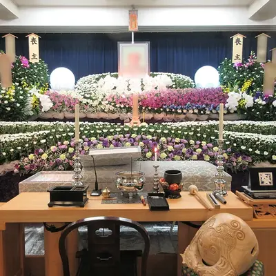 町田会館葬儀社で葬儀を行なった写真