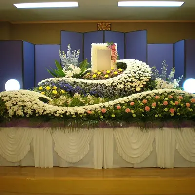 きずなメモリアルサービスで葬儀を行なった写真