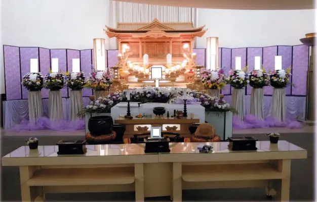 メモリアルトネで葬儀を行なった写真