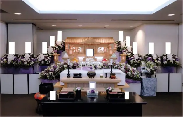 埼葛斎場で葬儀を行なった写真