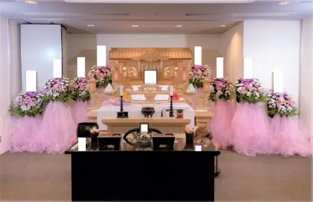 埼葛斎場で葬儀を行なった写真