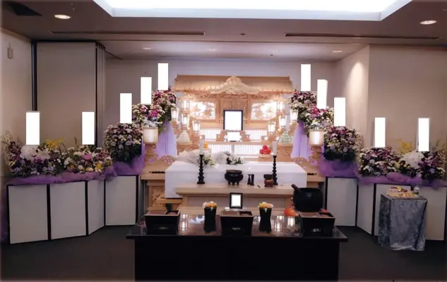 埼葛斎場で葬儀を行なった写真