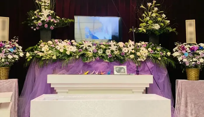 三和式典　稲城営業所で葬儀を行なった写真