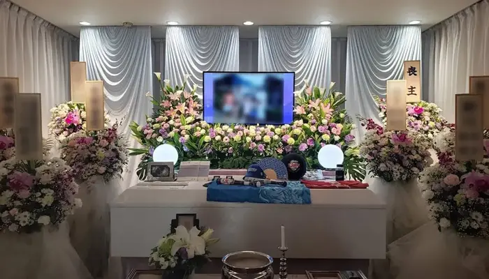三和式典　稲城営業所で葬儀を行なった写真