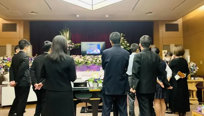 三和式典　小平営業所で葬儀を行なった写真