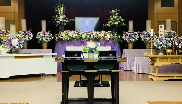 三和式典　小平営業所で葬儀を行なった写真