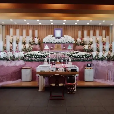 東京花壇祭典　品川営業所で葬儀を行なった写真