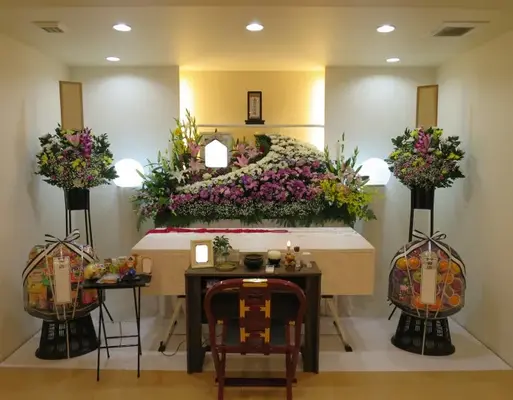 山葬（山葬ホール）で葬儀を行なった写真